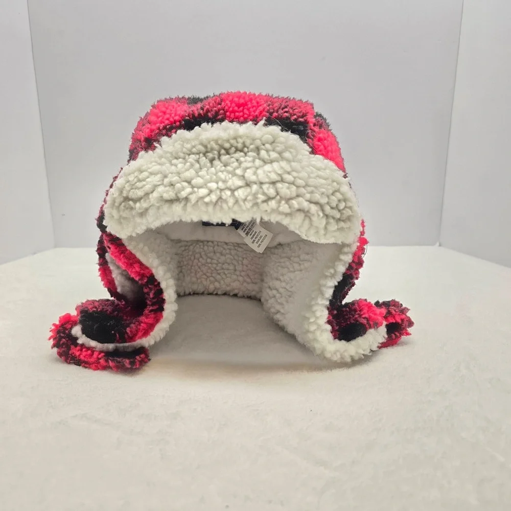 The‎ Children’s Place Buffalo Plaid Trapper Hat Sherpa 2T-3T